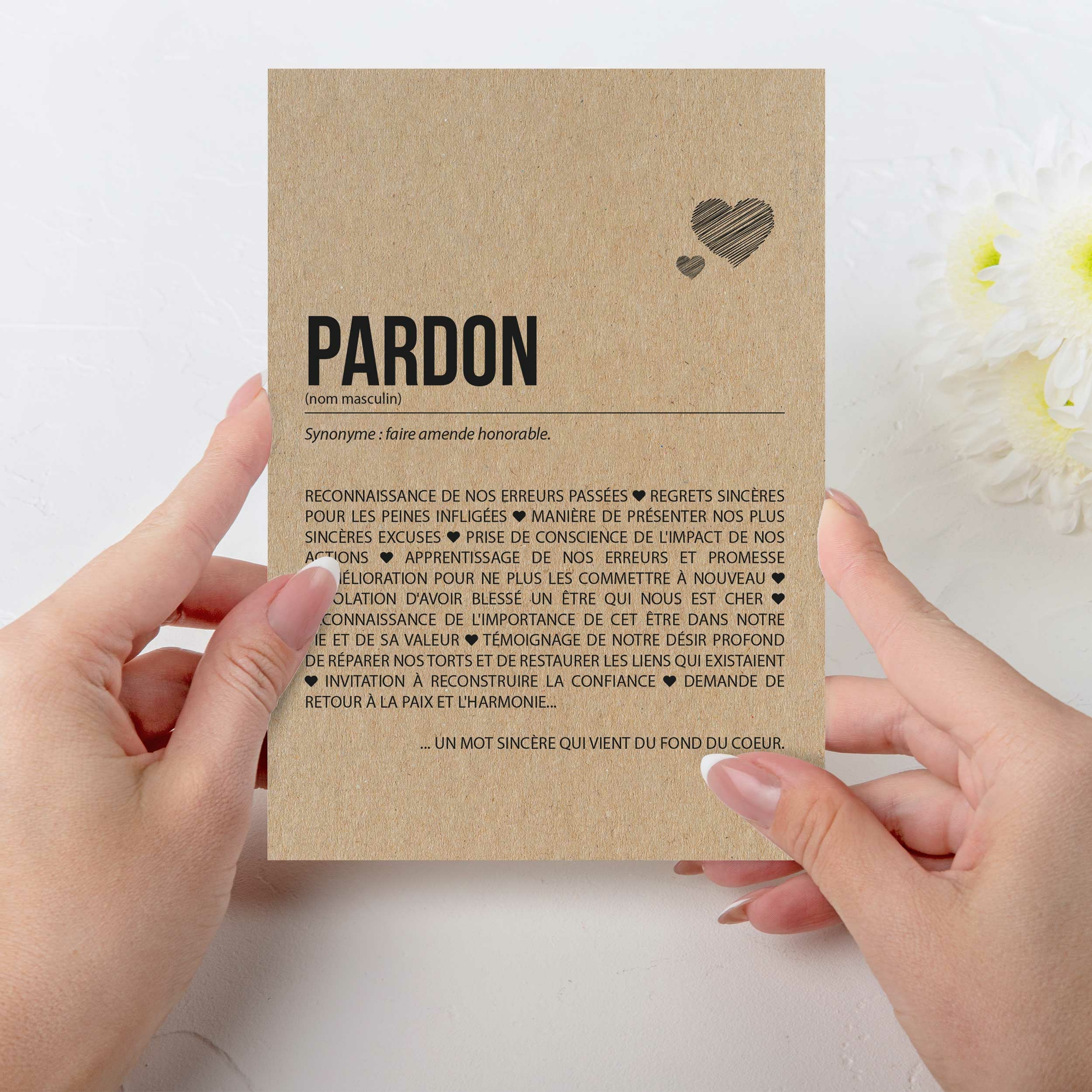 Carte définition Pardon personnalisable - CARTES PAR OCCASION/PARDON ...