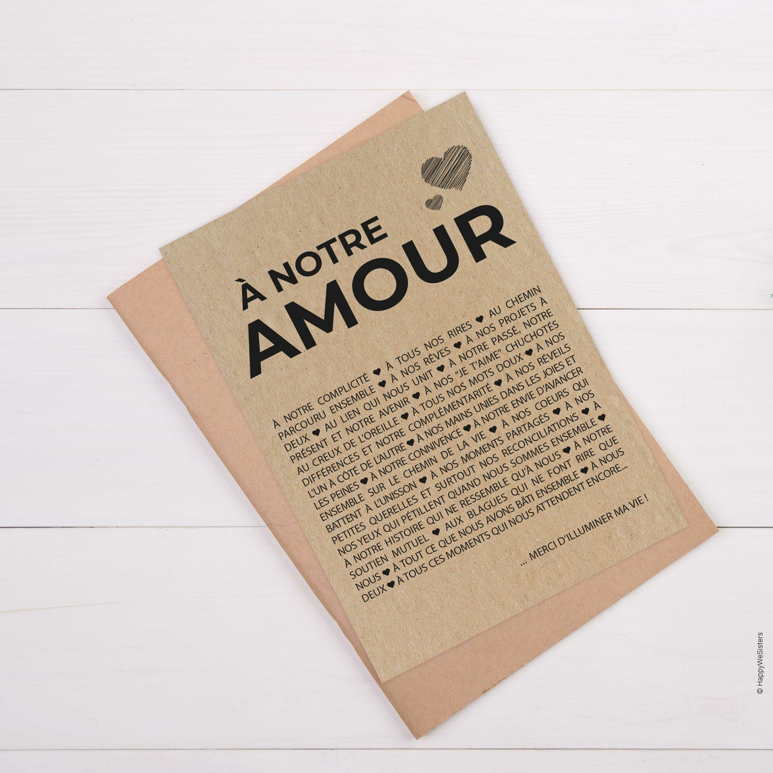 CARTE-A-NOTRE-AMOUIR-ENVELOPPE-KRAFT