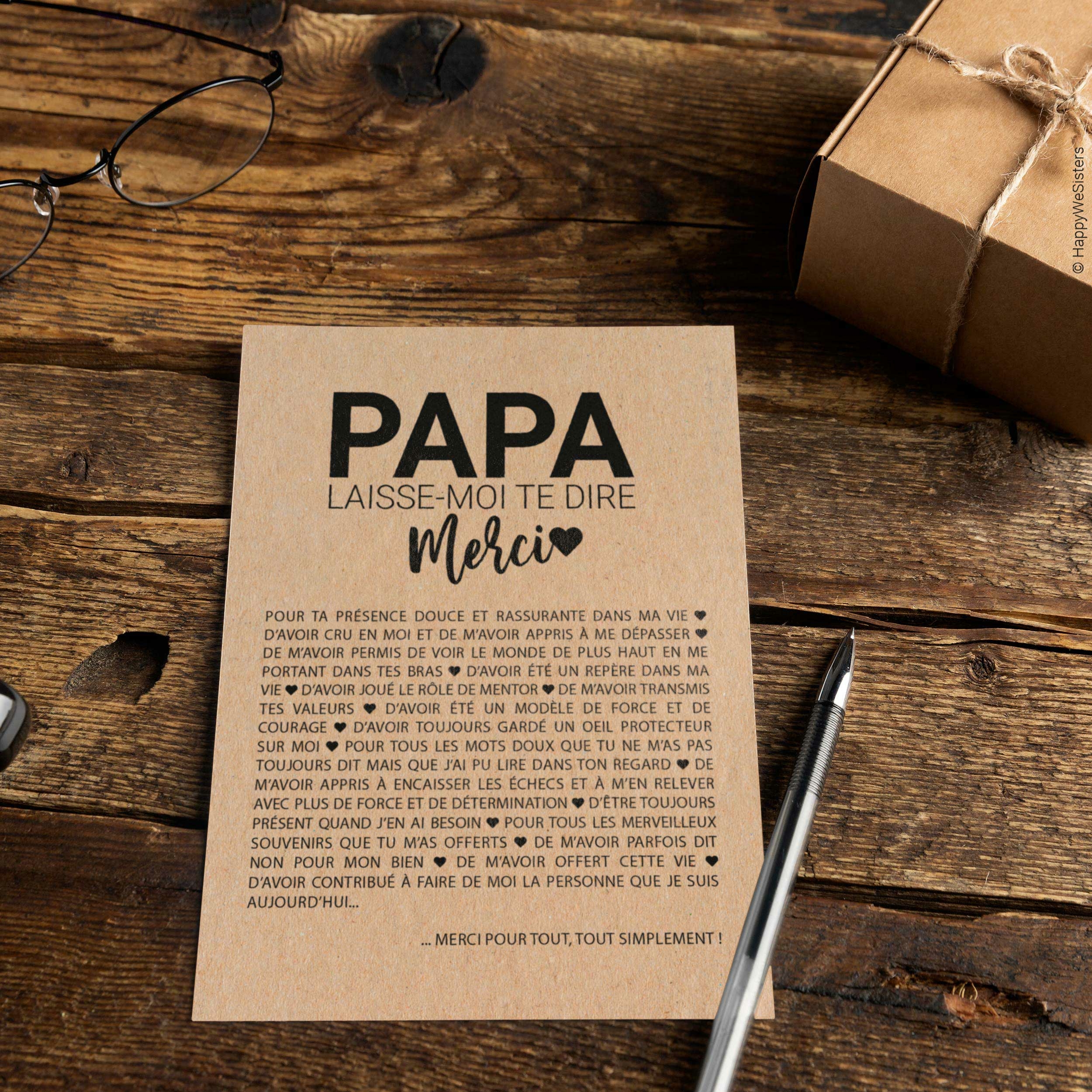 CARTE-MERCI-PAPA-SUR-BUREAU