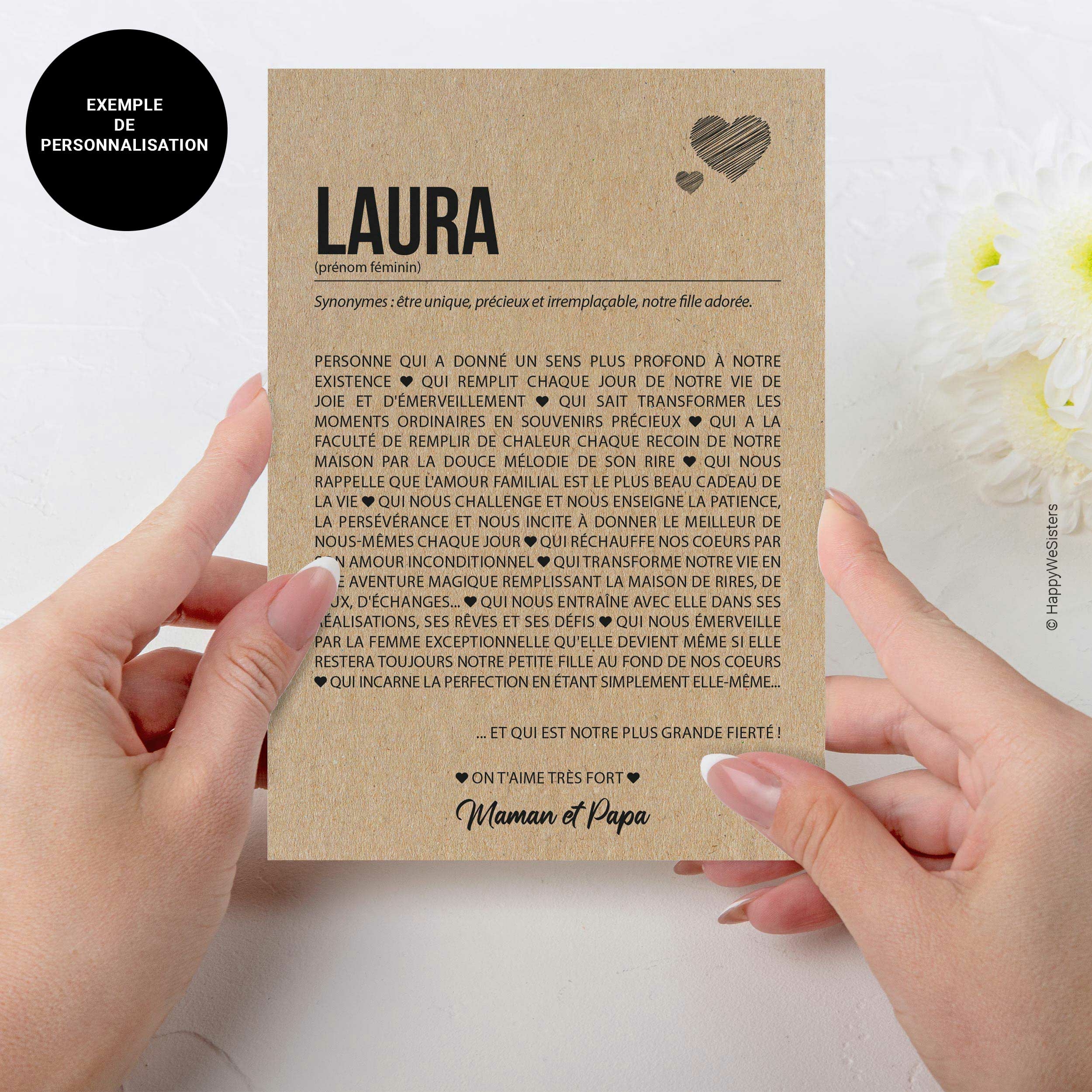 CARTE-FILLE-PERSONNALISATION