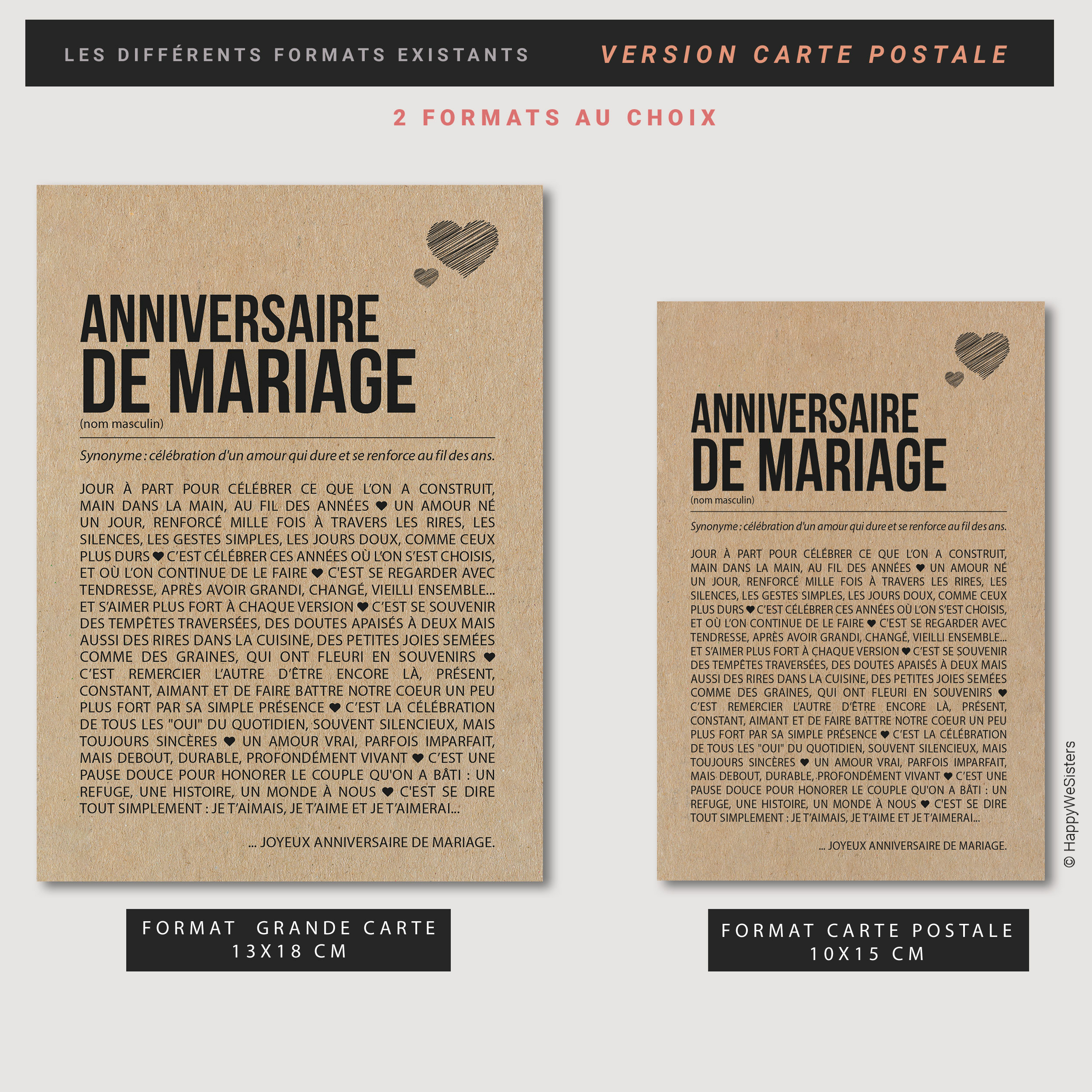 Carte D'anniversaire De Mariage | Vecteur Gratuite
