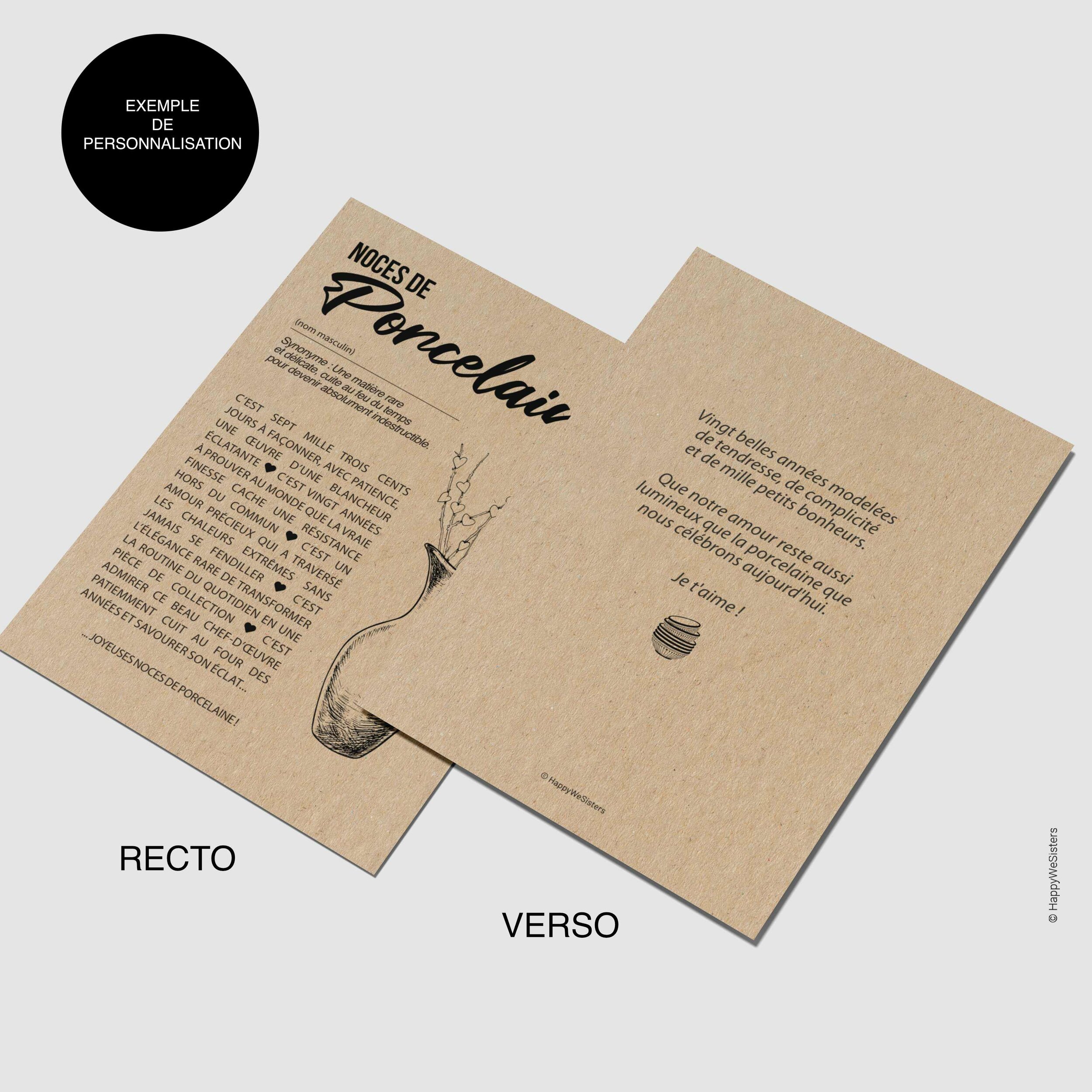 RECTO VERSO - PORCELAINE