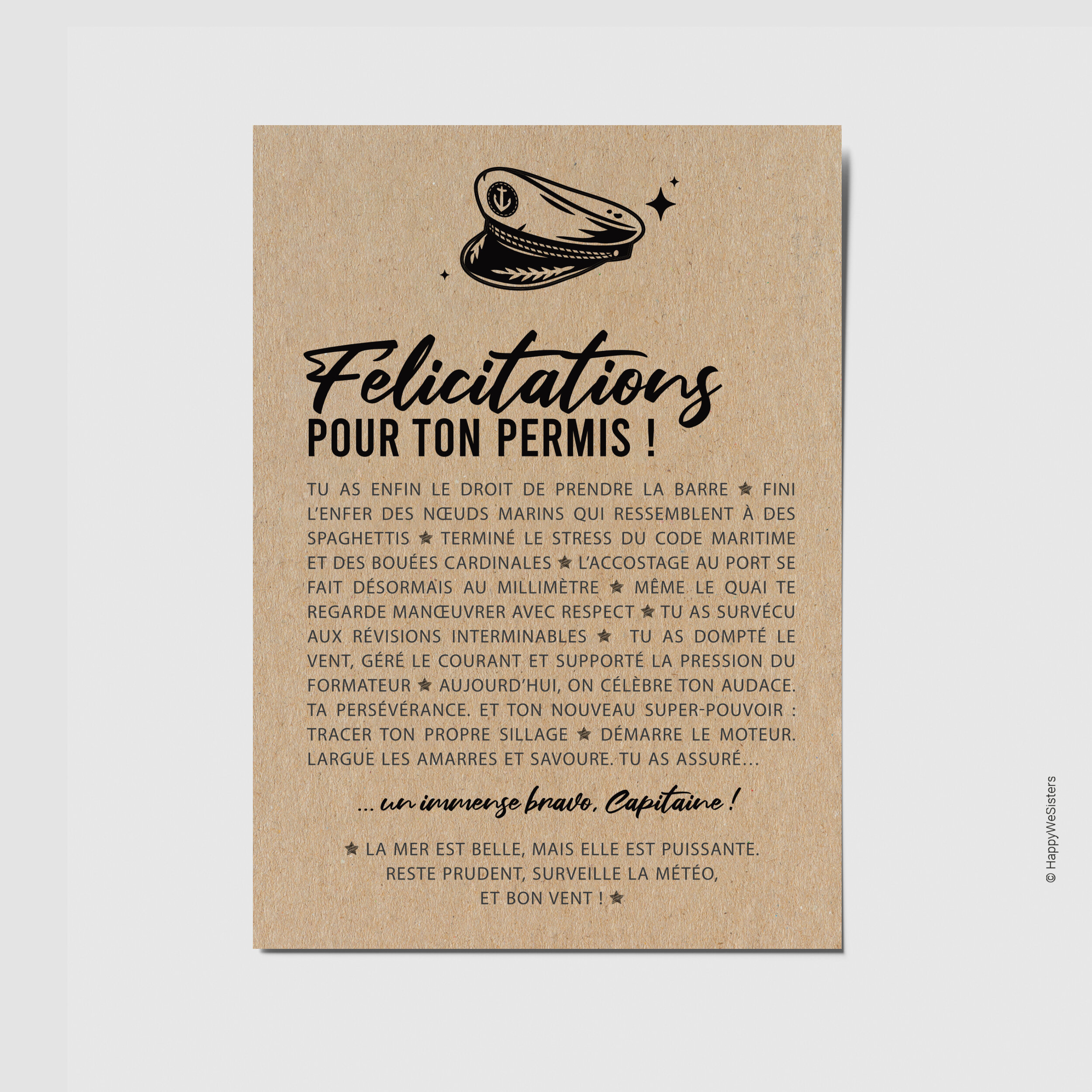 ETSY BASE - PERMIS BATEAU
