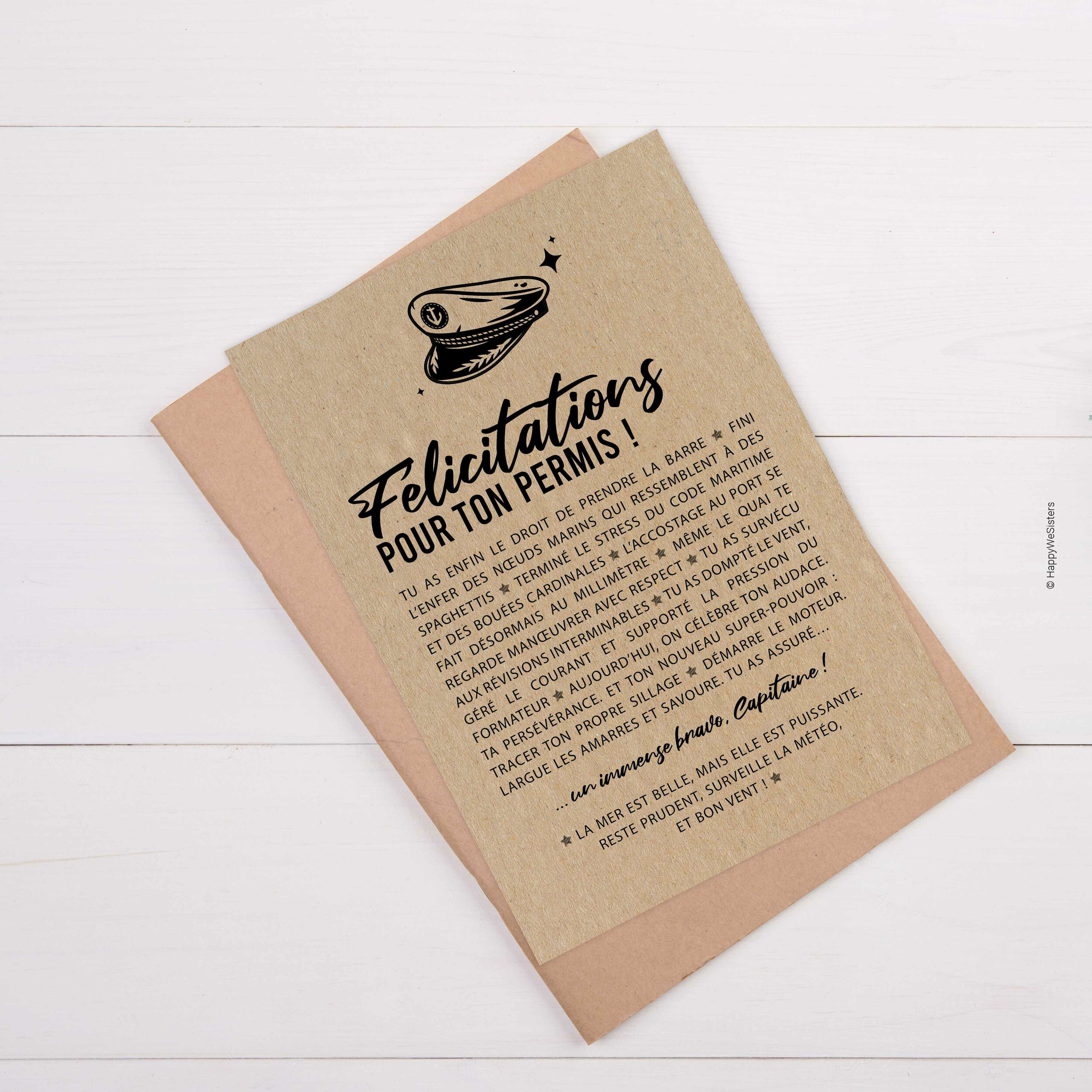 MOCKUP - ENVELOPPE - PERMIS BATEAU