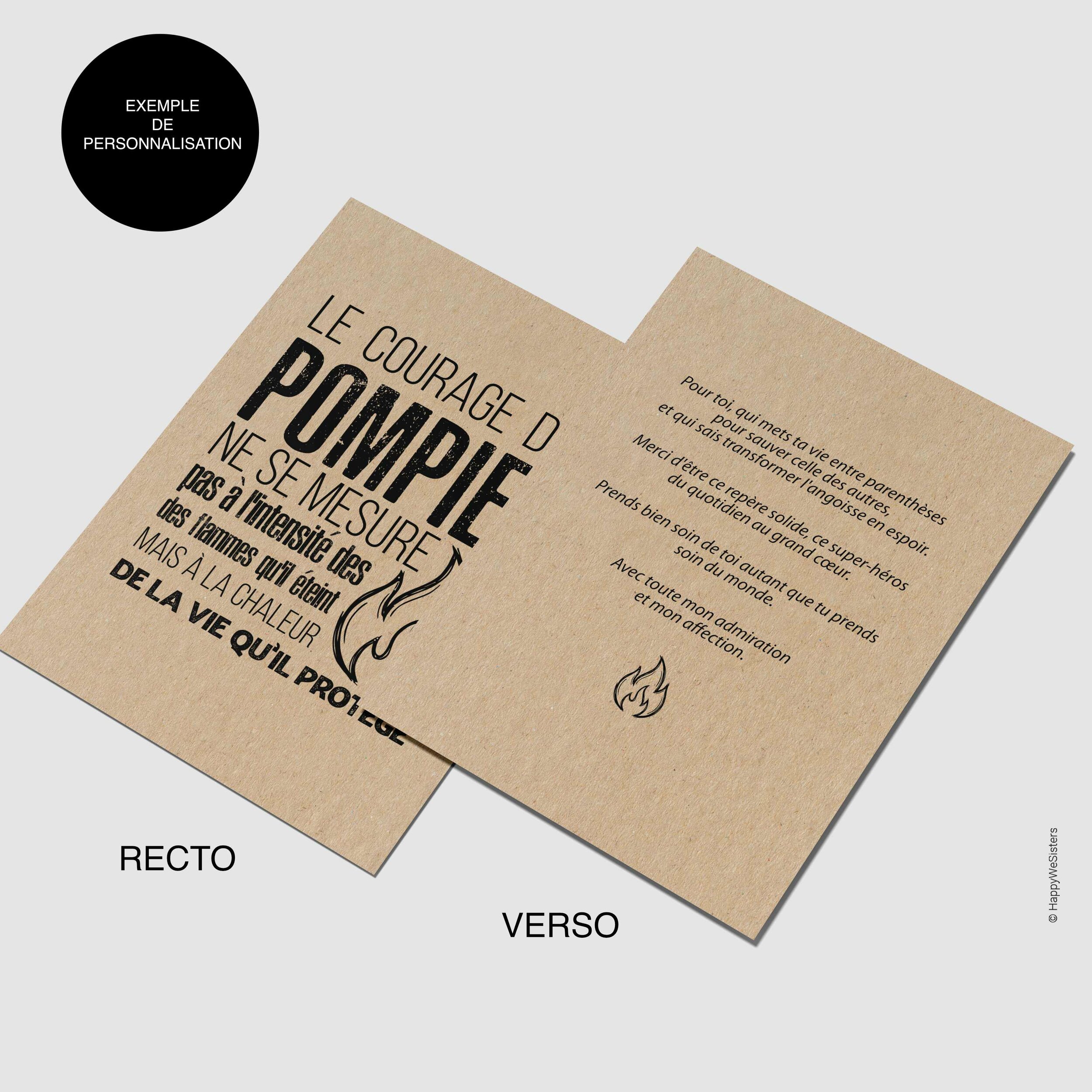 RECTO VERSO - POMPIERS