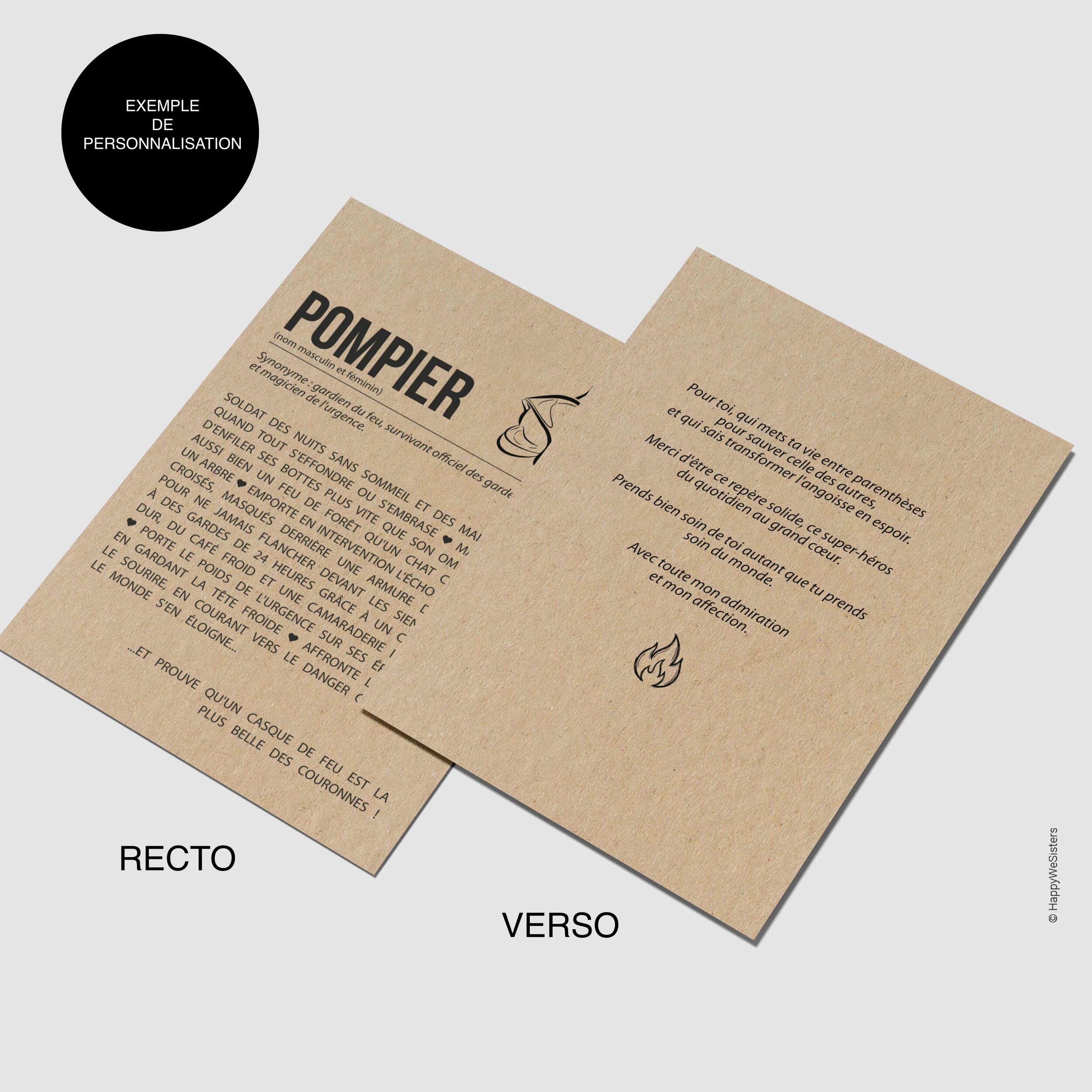 RECTO VERSO - POMPIER DEF
