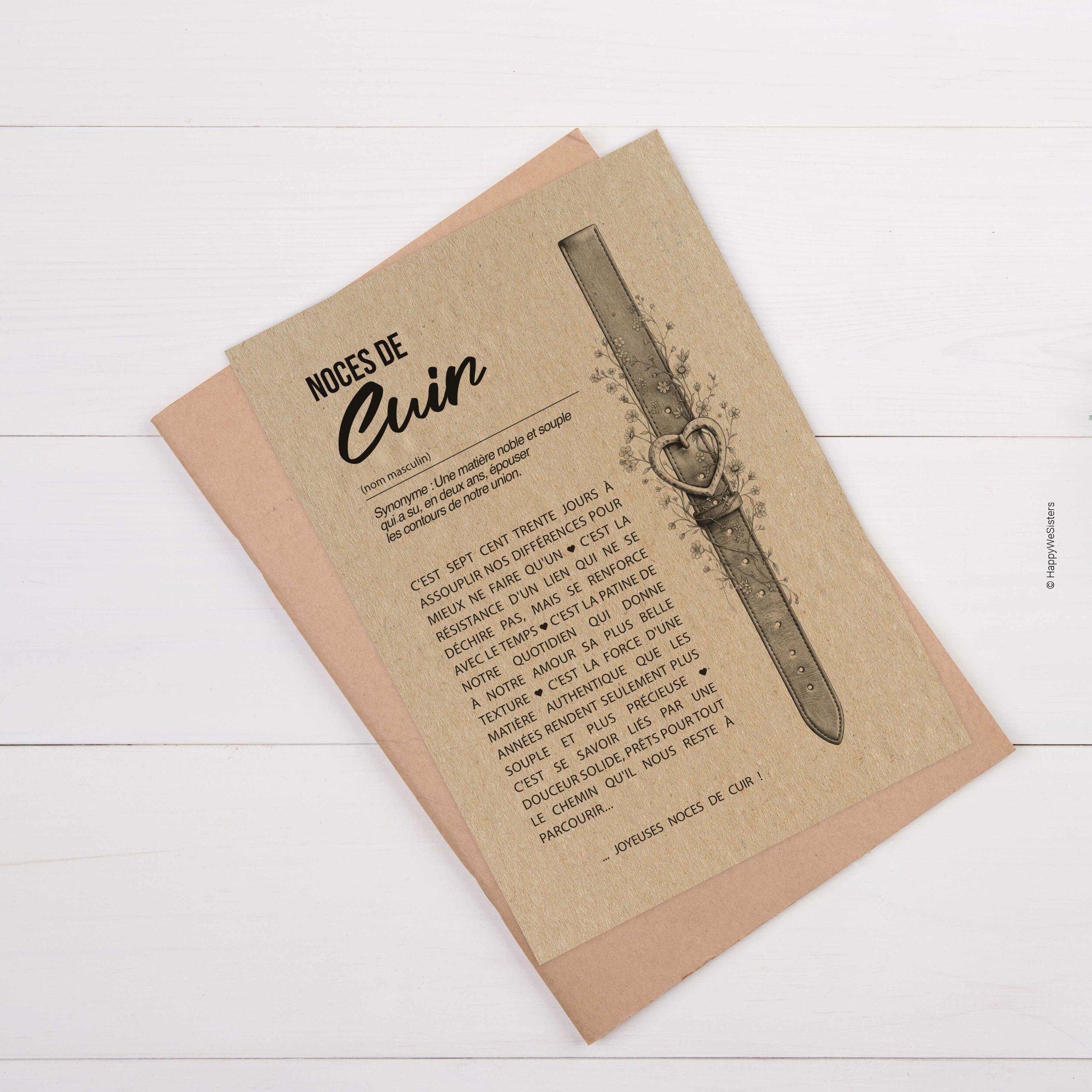 MOCKUP - ENVELOPPE - CUIR