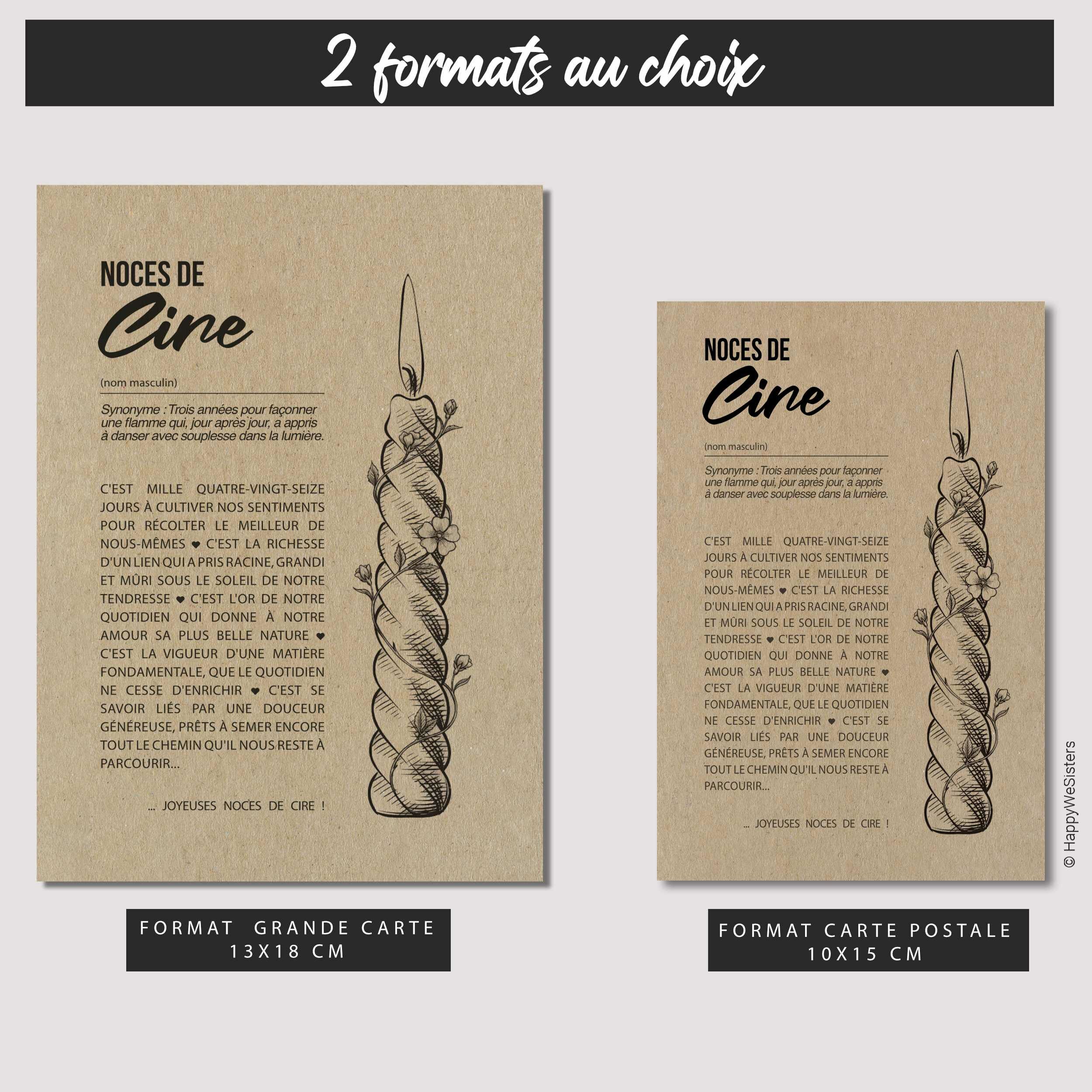 GABARIT 2 CARTES - CIRE