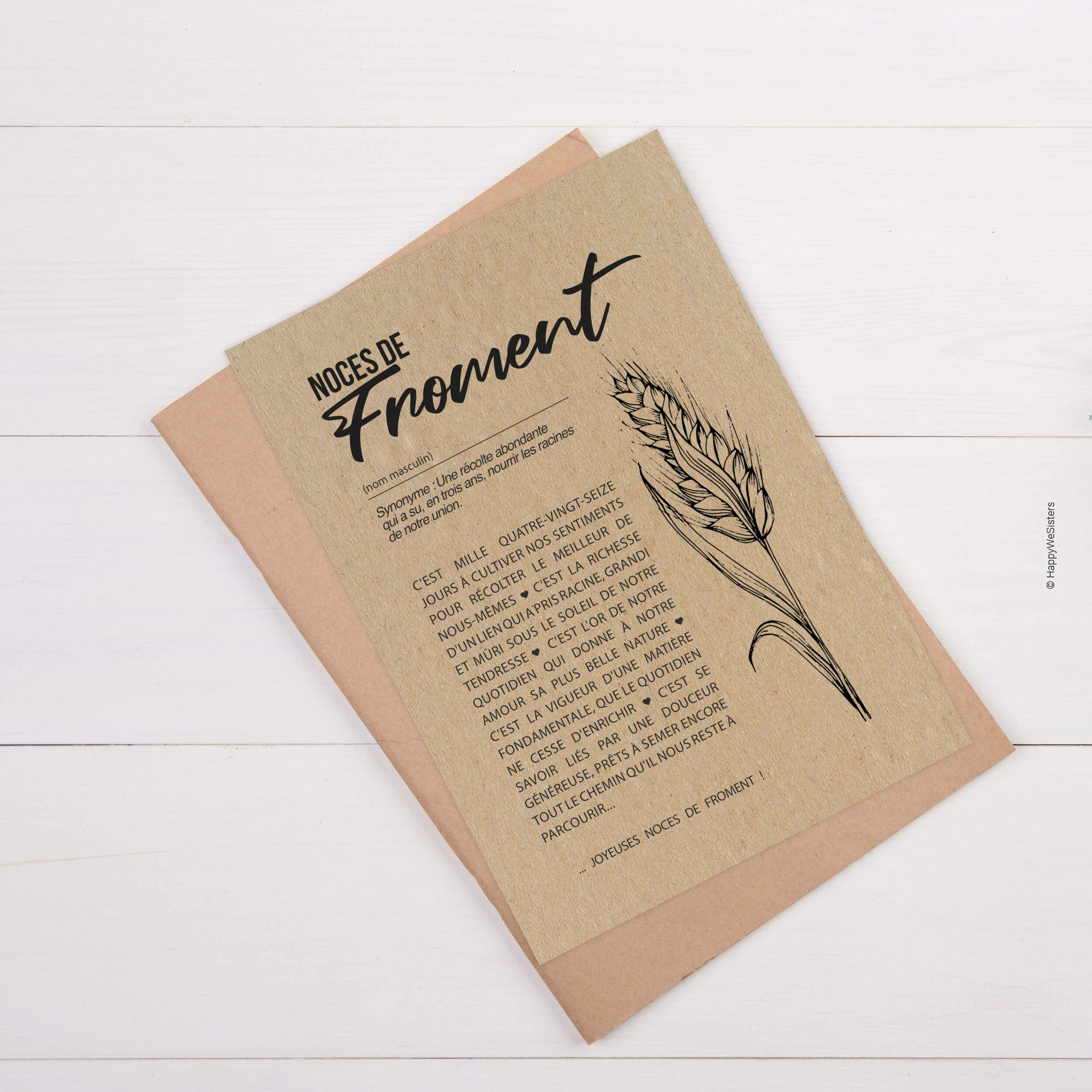 MOCKUP - ENVELOPPE - FROMENT