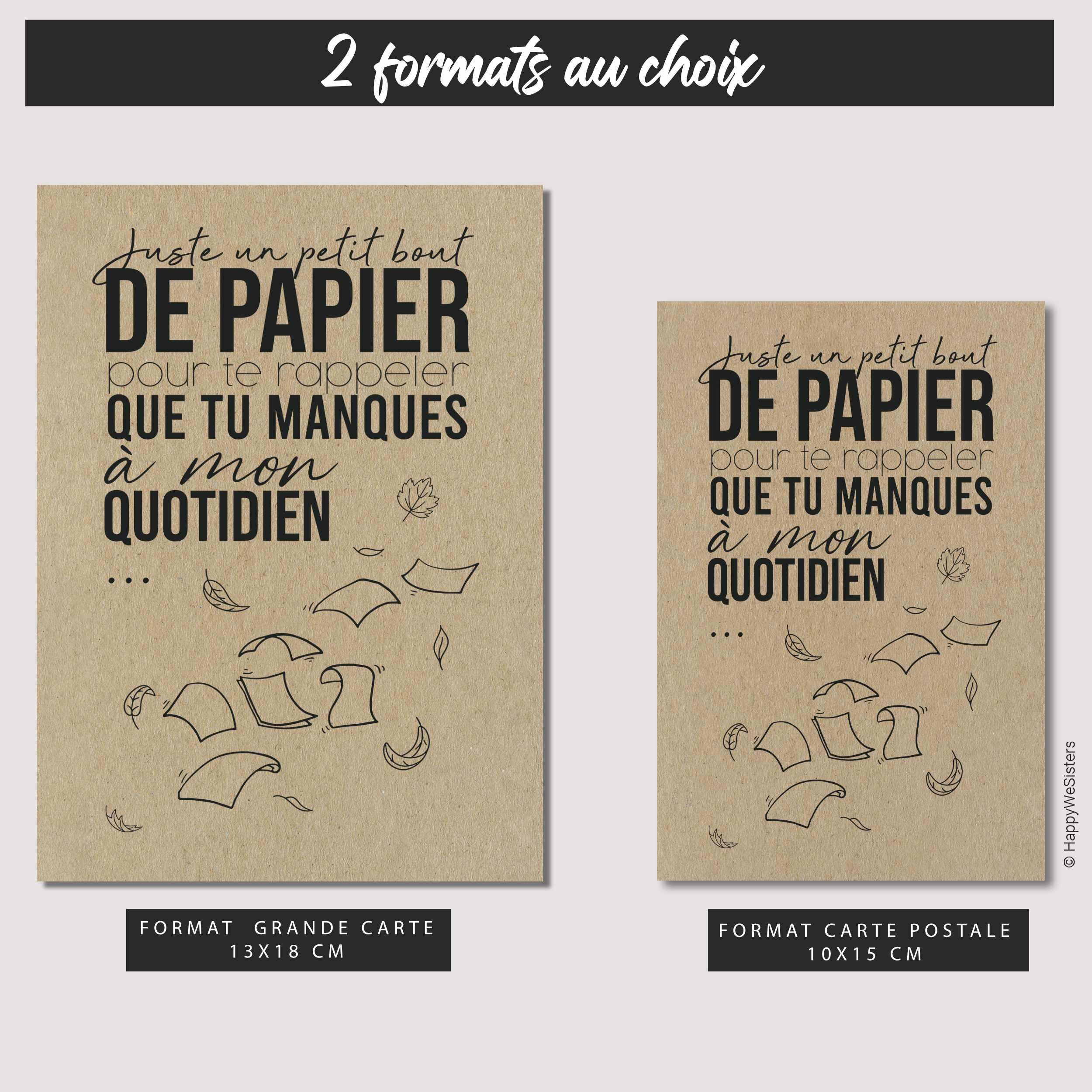 GABARIT 2 CARTES - PAPIER QUOTIDIEN