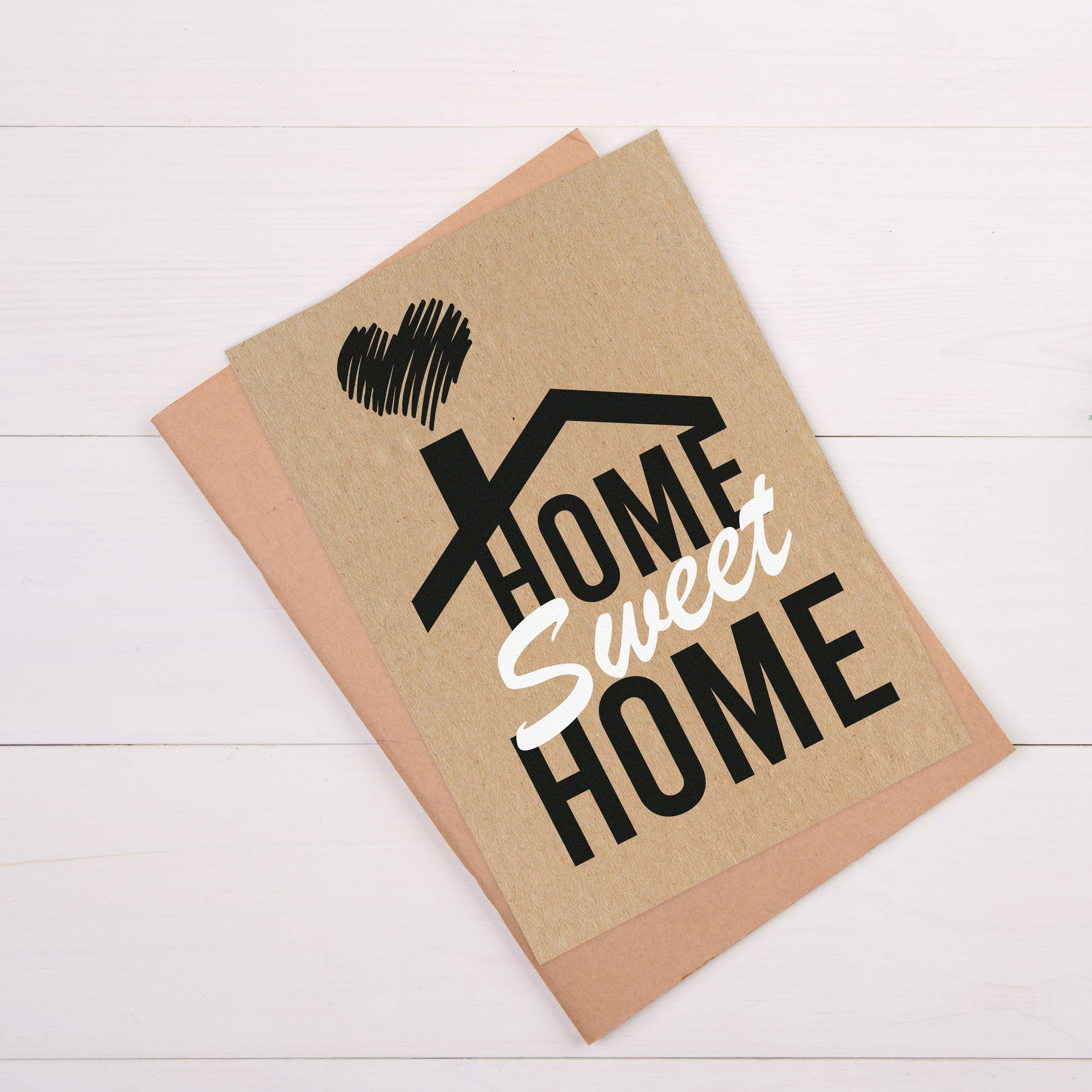 CARTE-HOME-SWEET-HOME-ENVELOPPE-KRAFT