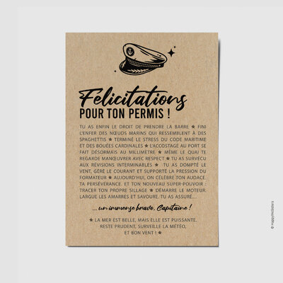 ETSY BASE - PERMIS BATEAU
