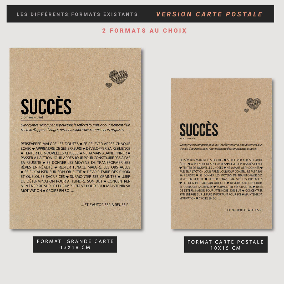 Carte D finition Succ s Personnalisable Happywesisters Carte D finition Succ s Personnalisable Happywesisters