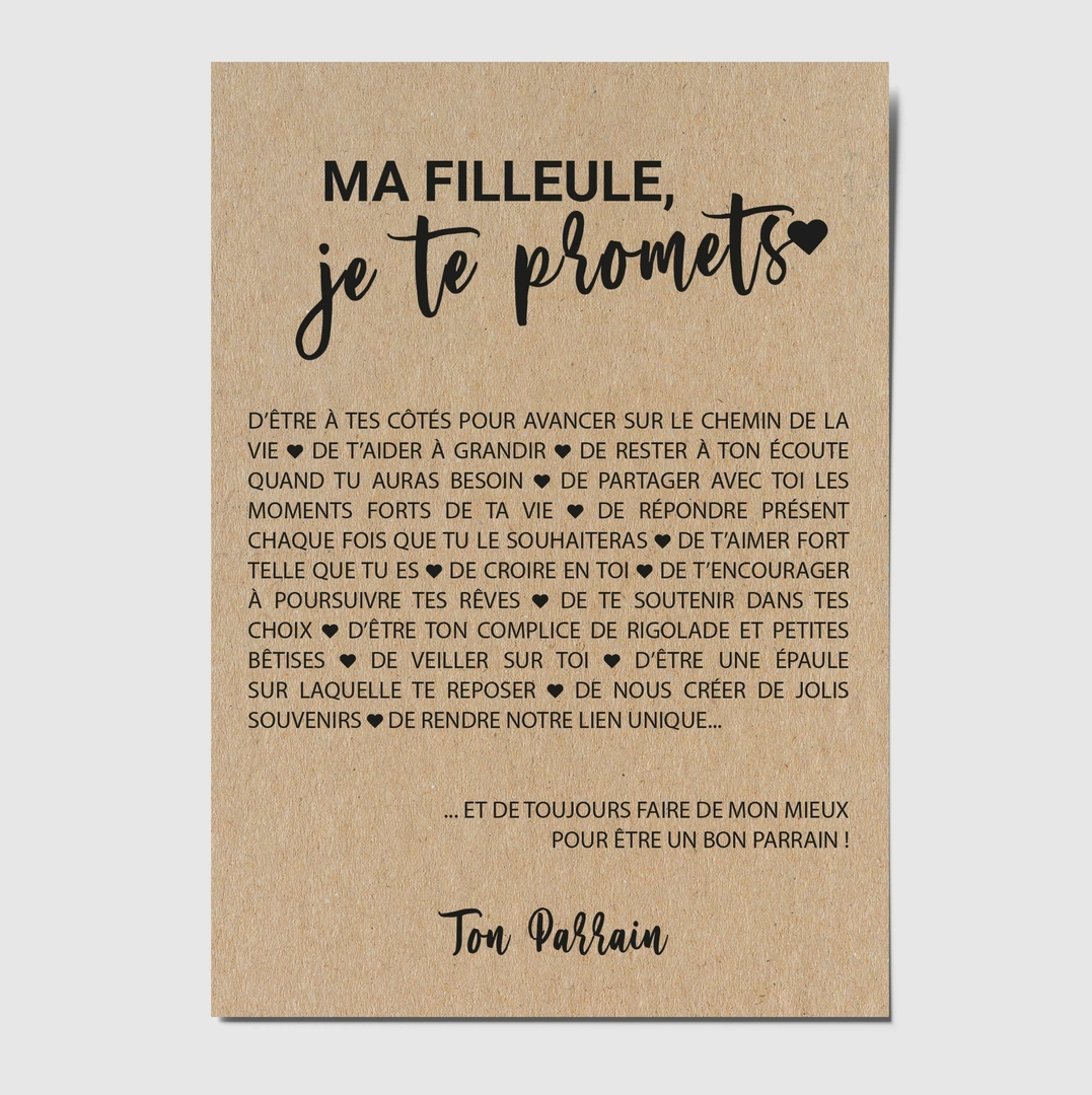 Carte Filleule Parrain Personnalisable CARTES PAR OCCASION GROSSESSE Carte Filleule Parrain Personnalisable CARTES PAR OCCASION GROSSESSE