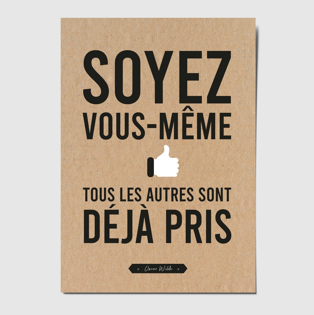 Carte Citation "Soyez Vous-même Tous Les Autres Sont Déjà Pris"