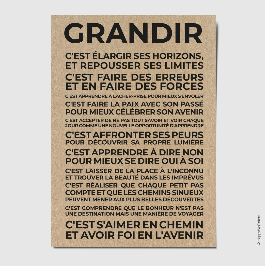 Grandir - carte de motivation - CARTES PAR OCCASION/ENCOURAGEMENTS ...