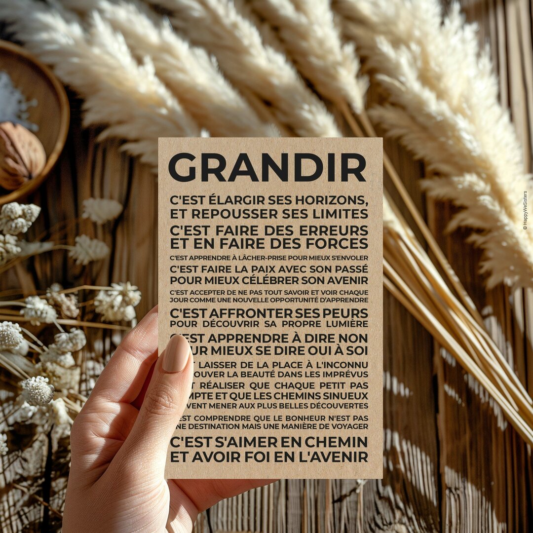 Grandir - carte de motivation - CARTES PAR OCCASION/ENCOURAGEMENTS ...