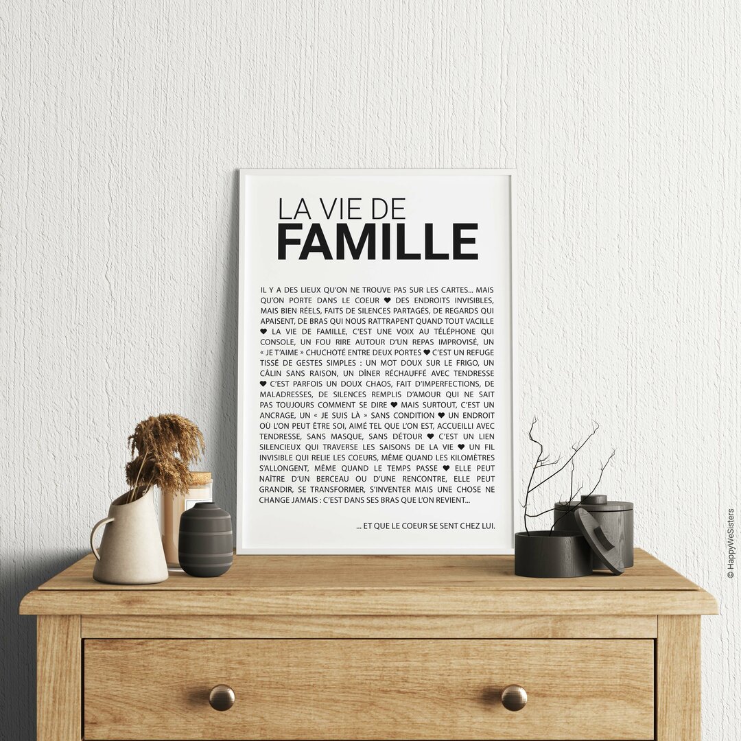 Affiche numérique La vie de famille - CARTES ET AFFICHES NUMÉRIQUES ...