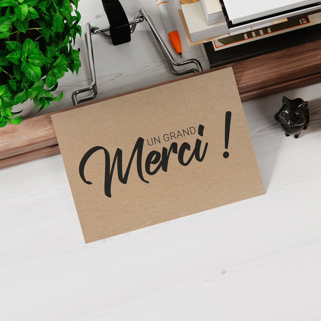 Carte "Un grand merci