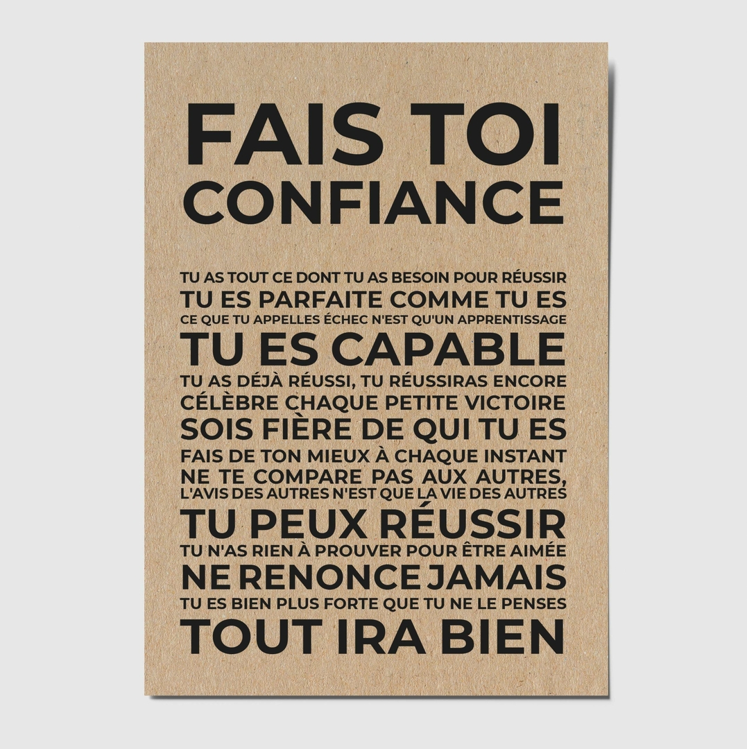 Fais toi confiance carte d