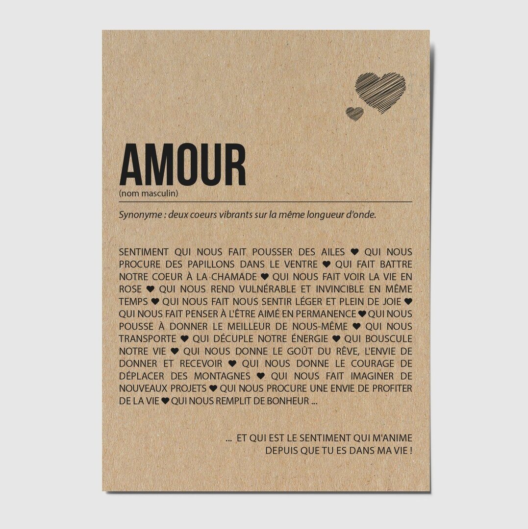 Carte D finition Amour Personnalisable Happywesisters Carte d finition amour personnalisable happywesisters