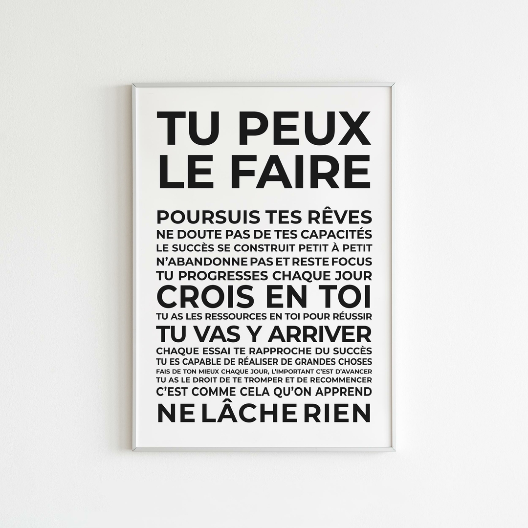 tu essayes de le faire