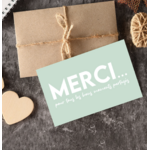 Carte merci pour tous les bons moments partagés