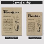GABARIT 2 CARTES - PORCELAINE
