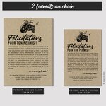 GABARIT 2 CARTES - PERMIS MOTO