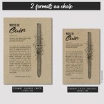 GABARIT 2 CARTES - CUIR