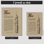 GABARIT 2 CARTES - CIRE
