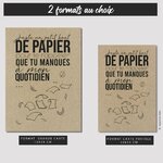 GABARIT 2 CARTES - PAPIER QUOTIDIEN