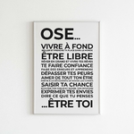 AFFICHE-OSE-CADRE-BLANC-MUR-ETSY