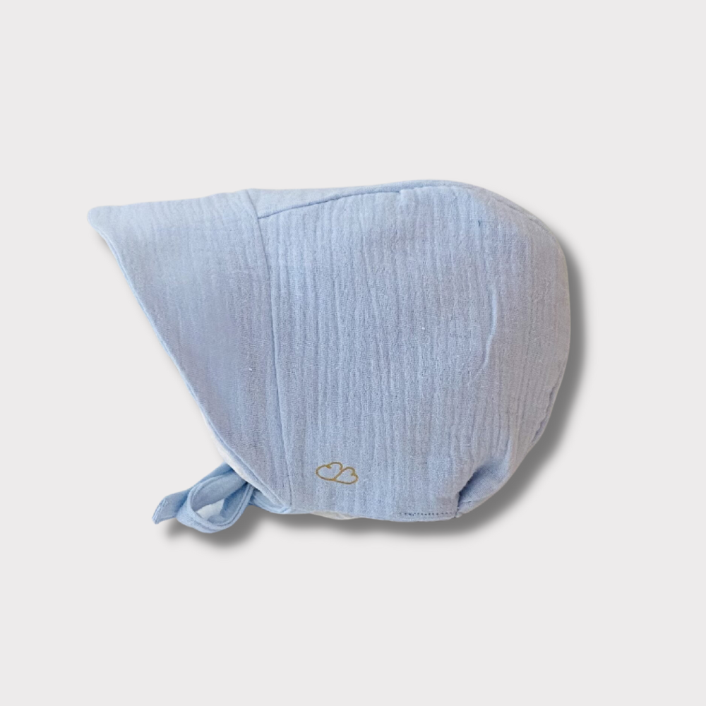 Béguin chapeau bébé bleu layette