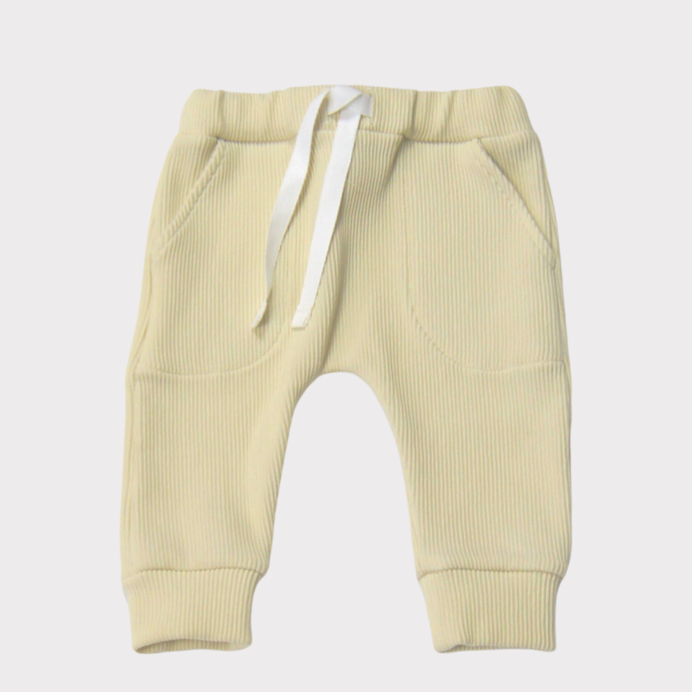 pantalon en jersey beige pour bebe