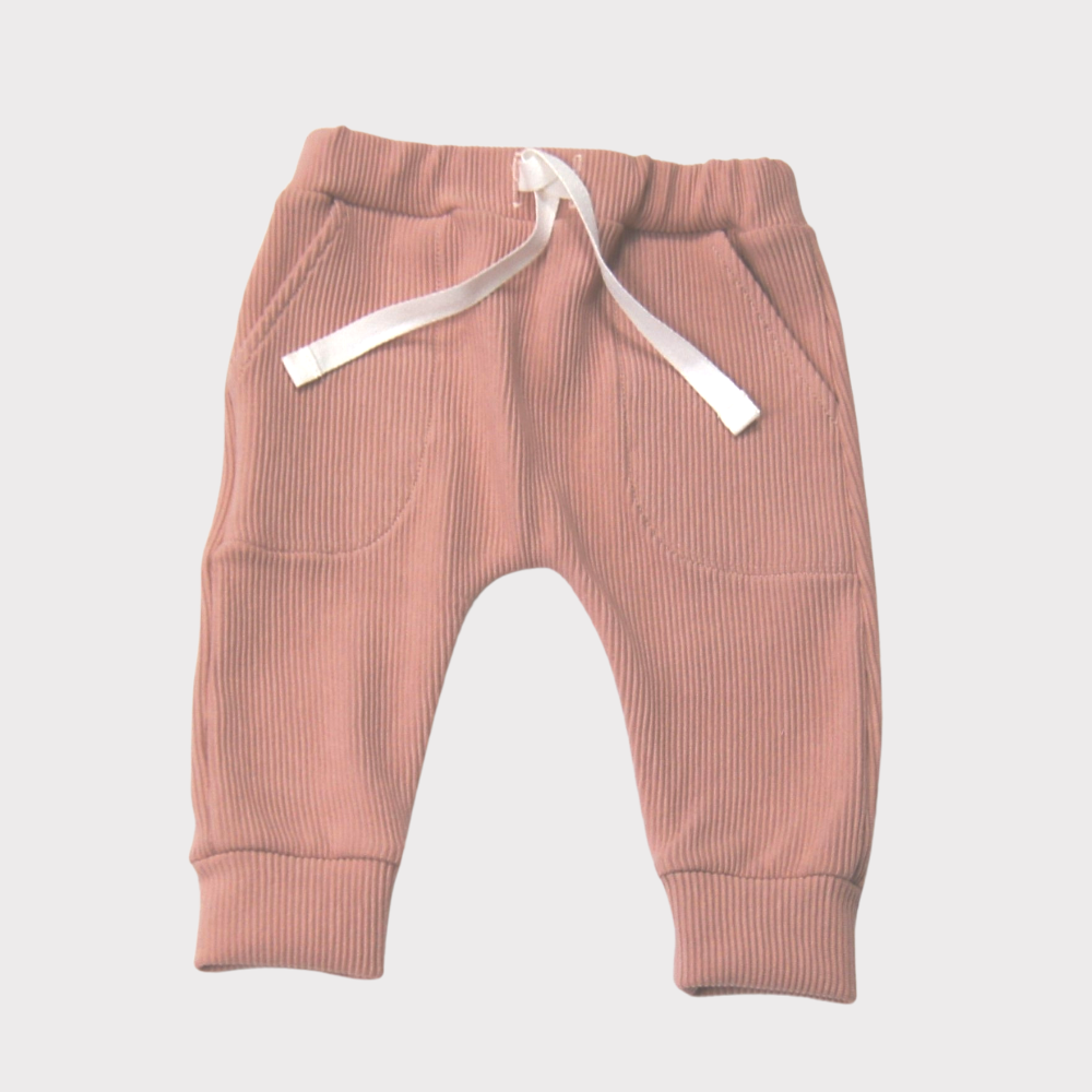 pantalon en jersey rose pour bebe