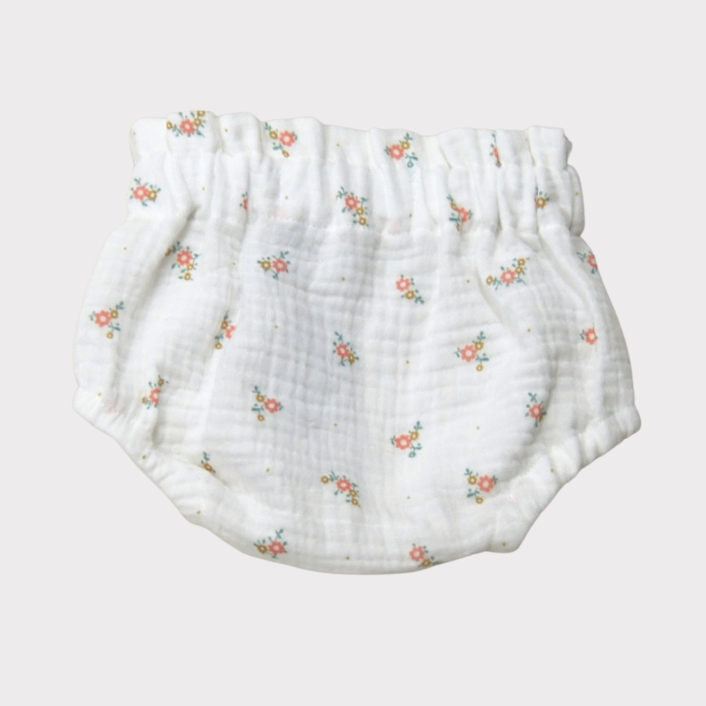 bloomer blanc fleuris pour bebe