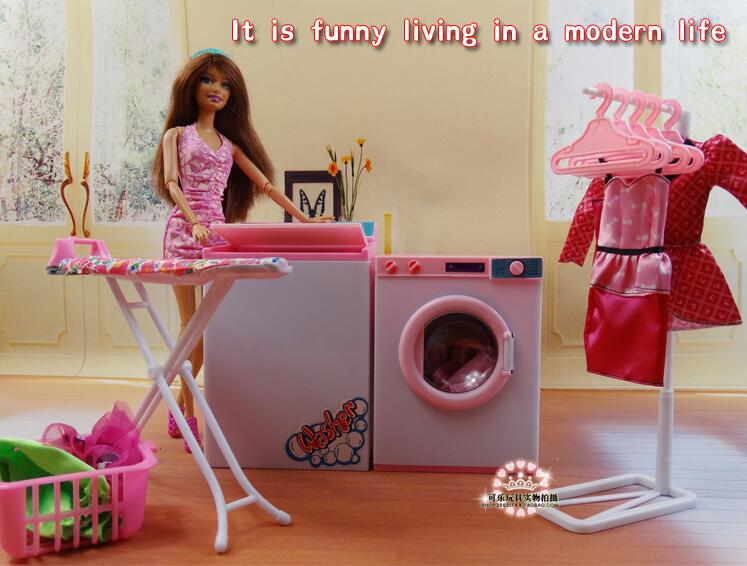 Nouveaut-fille-cadeau-jouer-jouet-maison-de-poup-e-blanchisserie-Center-meubles-pour-poup-es-barbie
