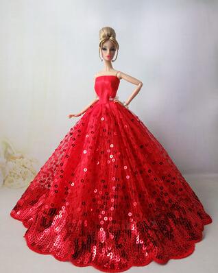 barbie princesse robe rouge