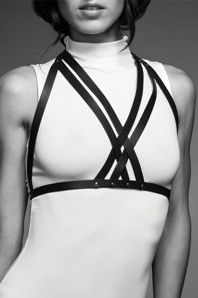 soutien gorge effet harnais marron maze Bijoux indiscrets