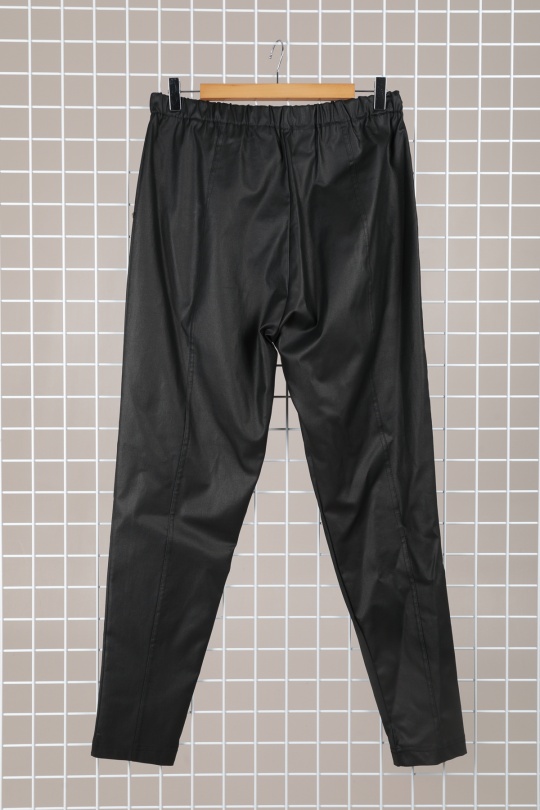 pantalon enduit femme grande taille 46 au 60 marque 2w paris noir p2153