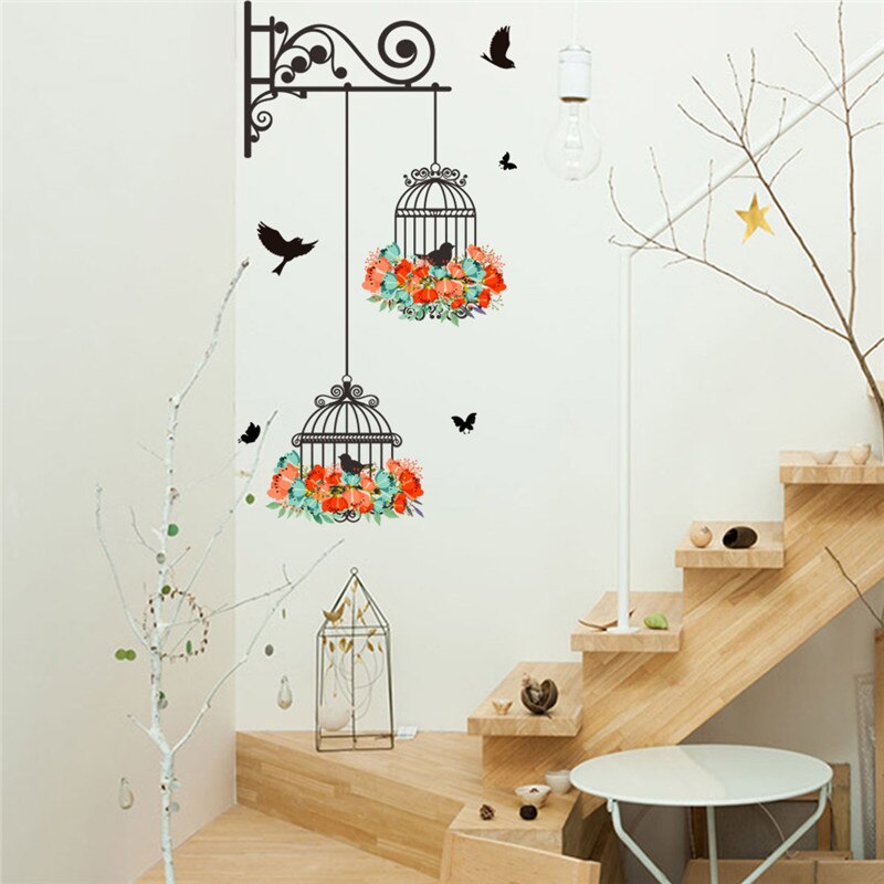stickers cage oiseaux