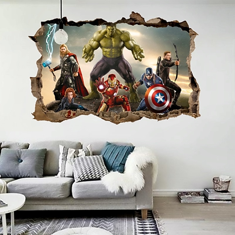 stickers de avengers 50 X 70 cm