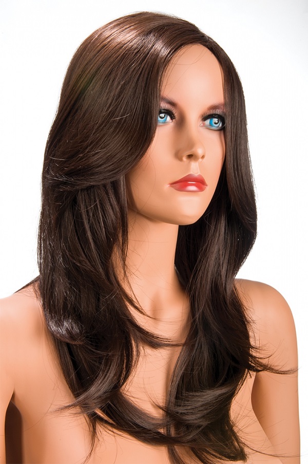 Perruque cheveux long chatain Olivia World Wigs