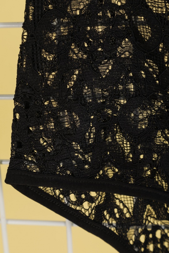 culotte dentelle noir grande taille large marque 2w paris p2176-2
