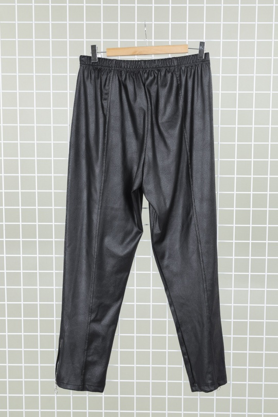 pantalon simili noir grande taille plus 2w paris p2193