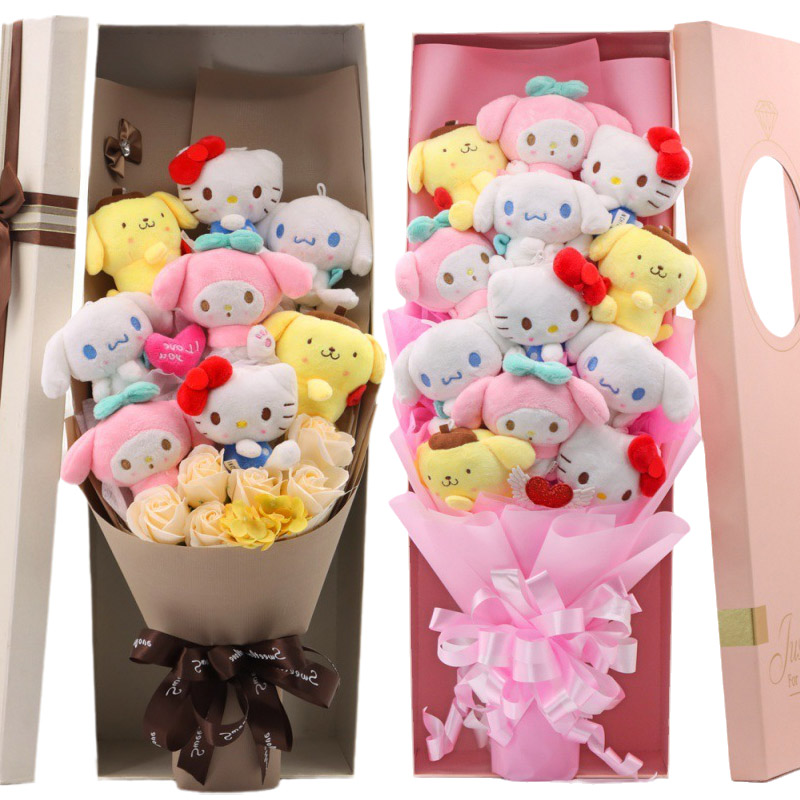 Taille: environ 48cm de hauteur pour le bouquet entier