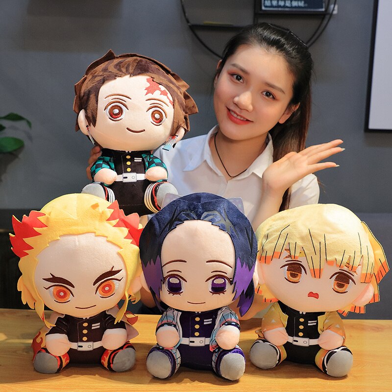 peluche demon slayer lot 7 pièces 20 cm