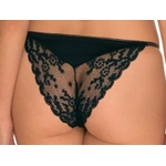 Culotte tanga Playboy lingerie charlie noir