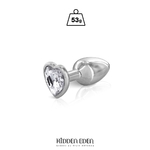 Bijou intime plug anal bijou anal coeur aluminium Hidden Eden 17152